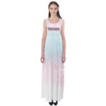 Watercolor Gradient Ombre Empire Waist Maxi Dress