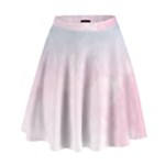 Watercolor Gradient Ombre High Waist Skirt