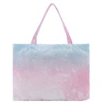 Watercolor Gradient Ombre Zipper Medium Tote Bag