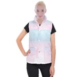 Watercolor Gradient Ombre Women s Button Up Vest