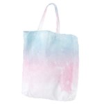 Watercolor Gradient Ombre Giant Grocery Zipper Tote