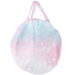 Watercolor Gradient Ombre Giant Round Zipper Tote