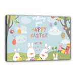 easter bunnies Canvas 18  x 12  (Stretched)