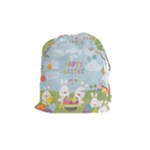 easter bunnies Drawstring Pouch (Medium)