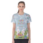 easter bunnies Women s Cotton Tee