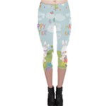 easter bunnies Capri Leggings 