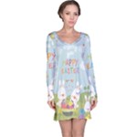 easter bunnies Long Sleeve Nightdress