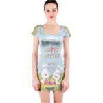 easter bunnies Short Sleeve Bodycon Dress