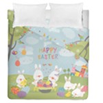 easter bunnies Duvet Cover Double Side (Queen Size)