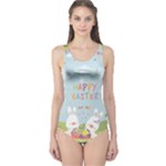 easter bunnies One Piece Swimsuit