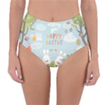 easter bunnies Reversible High-Waist Bikini Bottoms