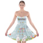 easter bunnies Strapless Bra Top Dress