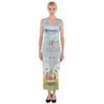 easter bunnies Fitted Maxi Dress