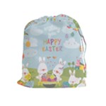 easter bunnies Drawstring Pouch (XL)