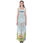 easter bunnies Empire Waist Maxi Dress