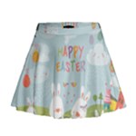 easter bunnies Mini Flare Skirt