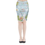 easter bunnies Midi Wrap Pencil Skirt