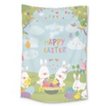 easter bunnies Large Tapestry