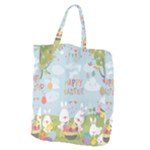 easter bunnies Giant Grocery Zipper Tote