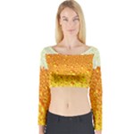 Beer snob Long Sleeve Crop Top