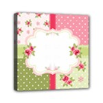 Shabby Chic Roses Mini Canvas 6  x 6  (Stretched)