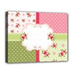 Shabby Chic Roses Canvas 14  x 11  (Stretched)