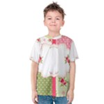 Shabby Chic Roses Kids  Cotton Tee