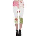 Shabby Chic Roses Capri Leggings 