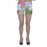 Shabby Chic Roses Skinny Shorts