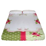 Shabby Chic Roses Fitted Sheet (Queen Size)