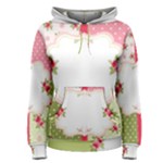 Shabby Chic Roses Women s Pullover Hoodie