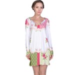 Shabby Chic Roses Long Sleeve Nightdress