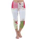 Shabby Chic Roses Capri Winter Leggings 