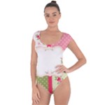 Shabby Chic Roses Short Sleeve Leotard 