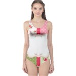 Shabby Chic Roses One Piece Swimsuit