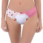 Shabby Chic Roses Reversible Classic Bikini Bottoms