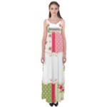 Shabby Chic Roses Empire Waist Maxi Dress