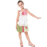 Shabby Chic Roses Kids  Sleeveless Dress