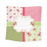 Shabby Chic Roses Square Tapestry (Small)