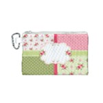 Shabby Chic Roses Canvas Cosmetic Bag (Small)