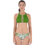 Gray Cannabis Marijuana Perfectly Cut Out Bikini Set