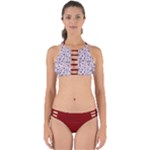 Purple White Cannabis Marijuana Perfectly Cut Out Bikini Set