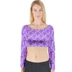 Prince love Symbol Long Sleeve Crop Top