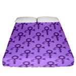 Prince love Symbol Fitted Sheet (Queen Size)