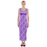 Prince love Symbol Fitted Maxi Dress