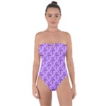 Prince love Symbol Tie Back One Piece Swimsuit