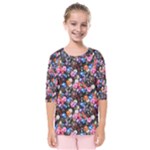 d20 Dice Kids  Quarter Sleeve Raglan Tee