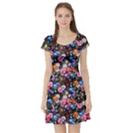 d20 Dice Short Sleeve Skater Dress