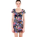 d20 Dice Short Sleeve Bodycon Dress