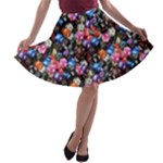 d20 Dice A-line Skater Skirt